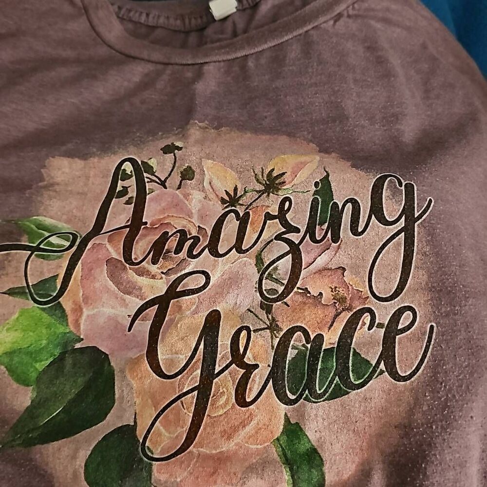 T-shirts Christian "Amazing Grace" Bible Spiritual Size 4XL